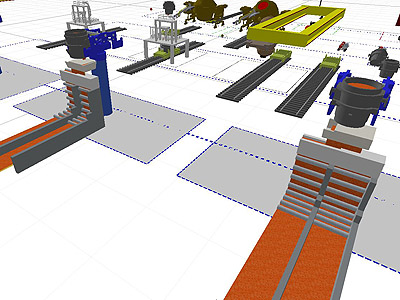 Steel Plant Model for 3D BOF Plant Simulation